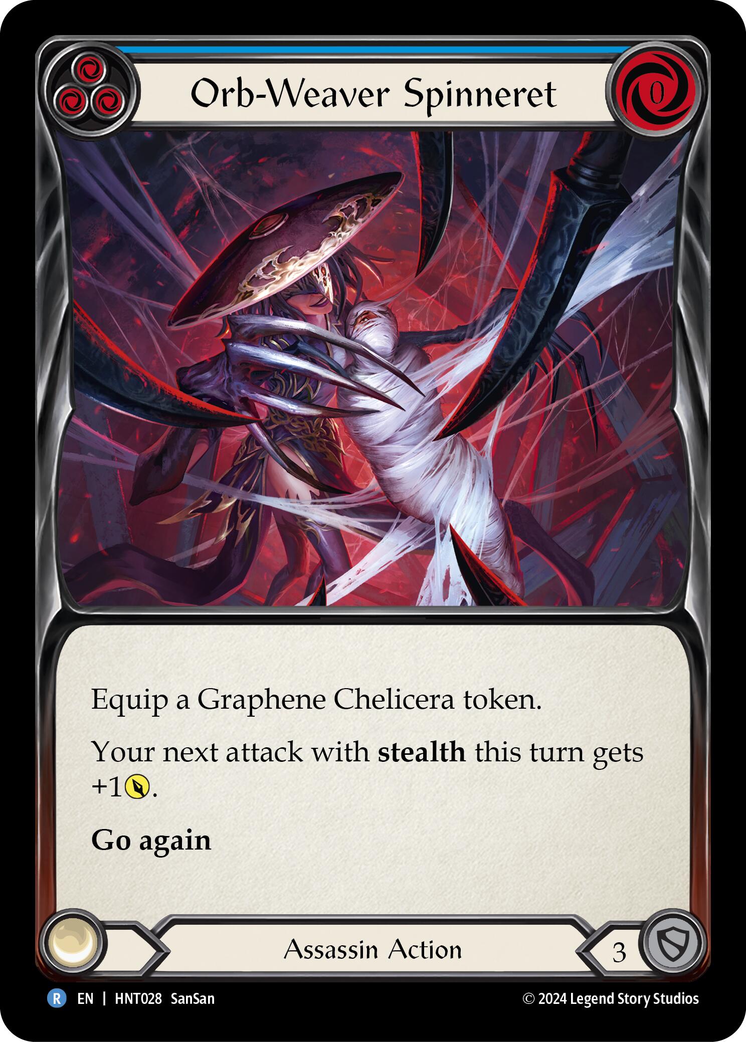 Orb-Weaver Spinneret (Blue) [HNT028] (The Hunted)  Rainbow Foil | GnG Games