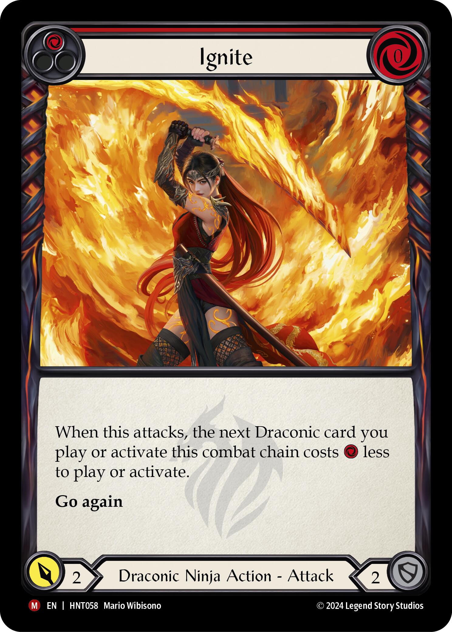 Ignite [HNT058] (The Hunted)  Rainbow Foil | GnG Games