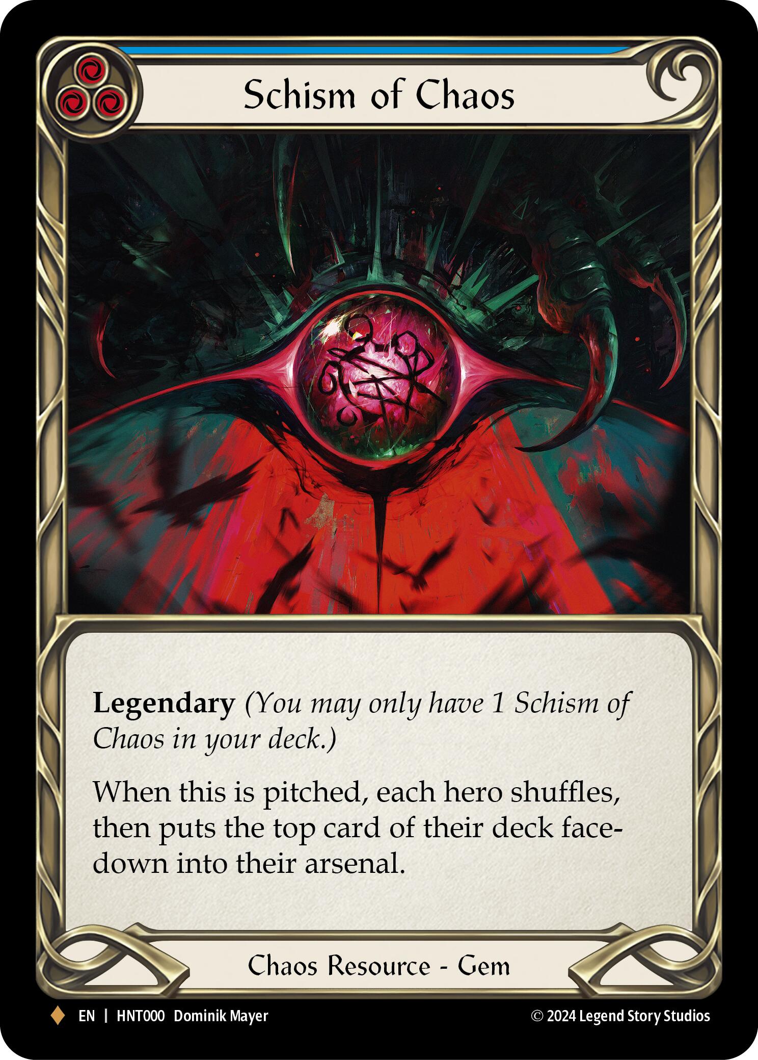 Schism of Chaos [HNT000] (The Hunted)  Cold Foil | GnG Games