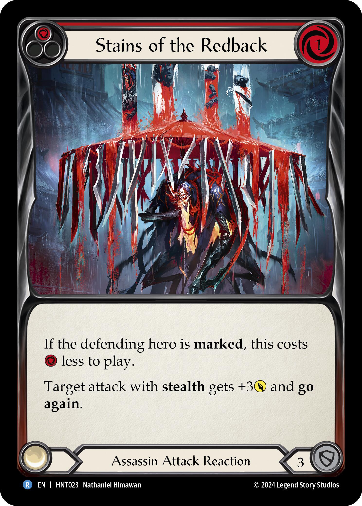 Stains of the Redback (Red) [HNT023] (The Hunted) | GnG Games