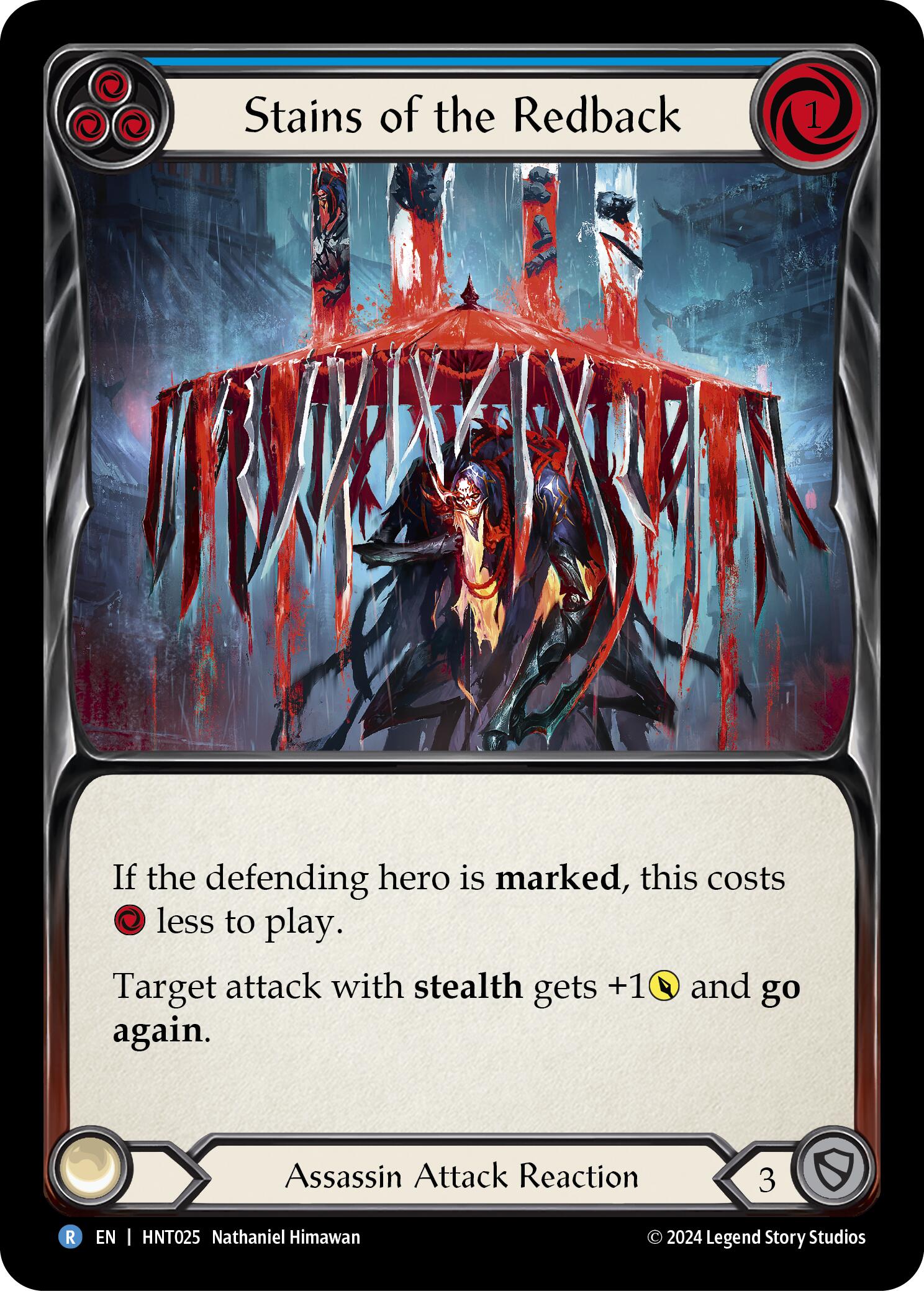 Stains of the Redback (Blue) [HNT025] (The Hunted) | GnG Games
