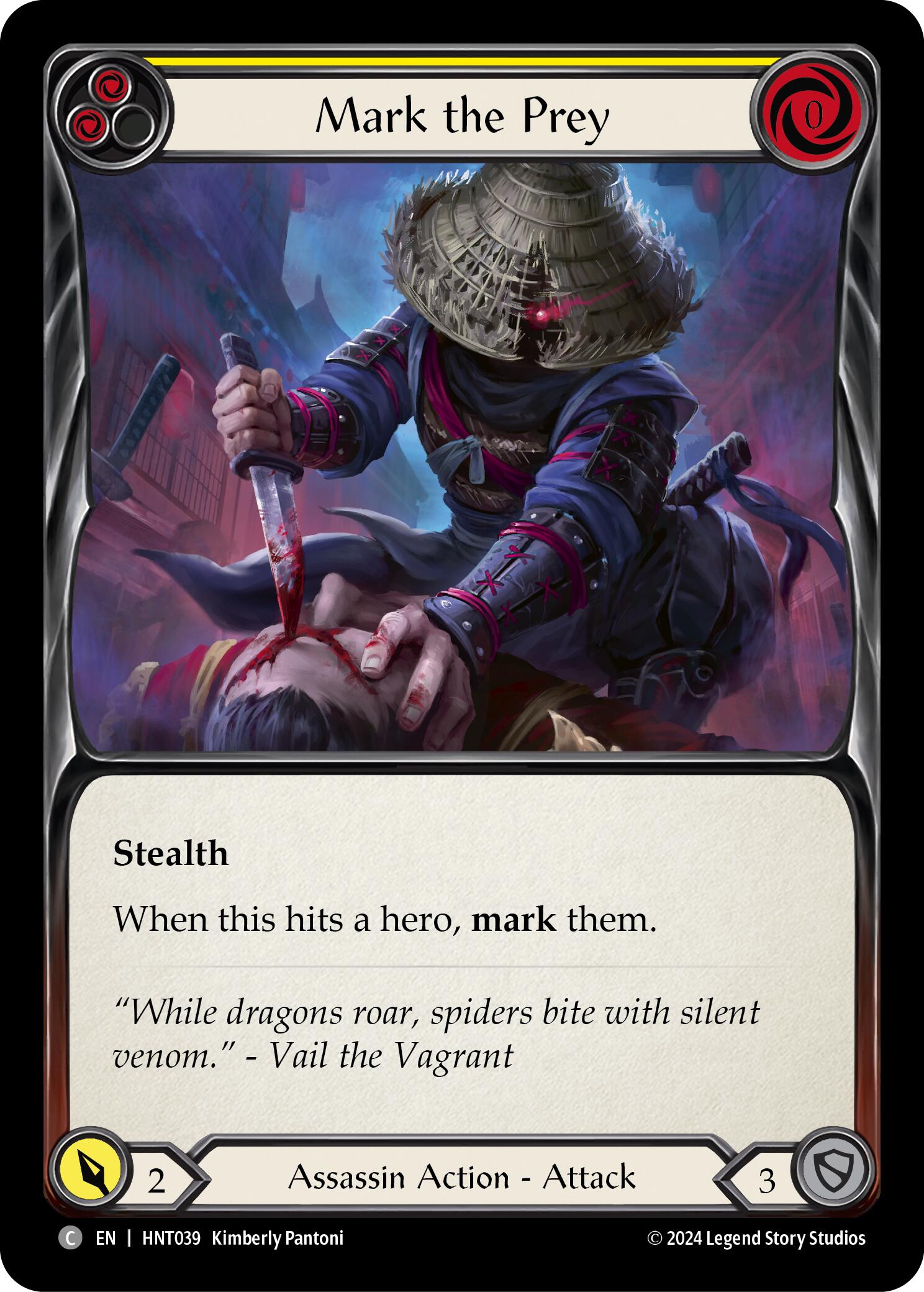 Mark the Prey (Yellow) [HNT039] (The Hunted)  Rainbow Foil | GnG Games