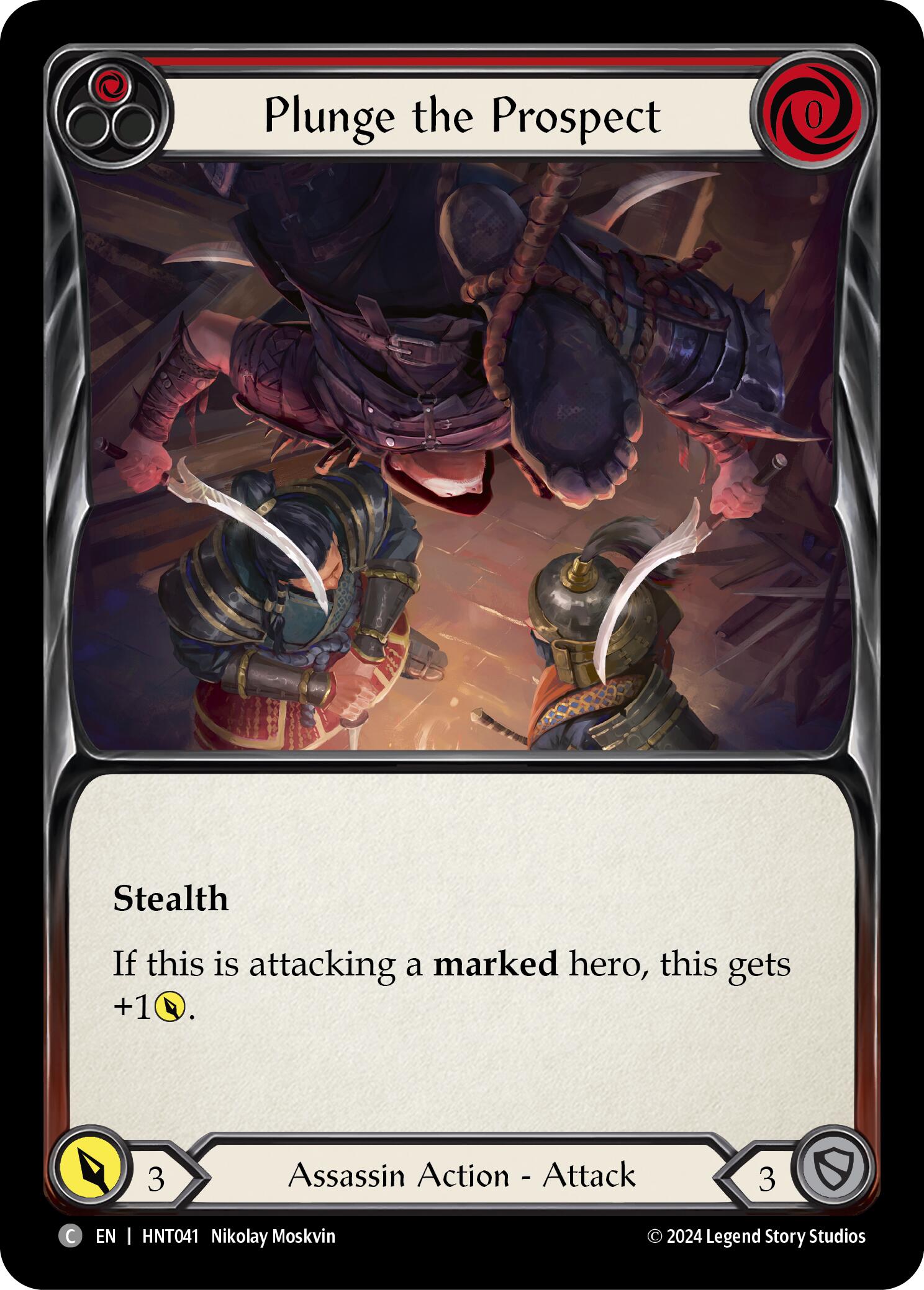 Plunge the Prospect (Red) [HNT041] (The Hunted) | GnG Games