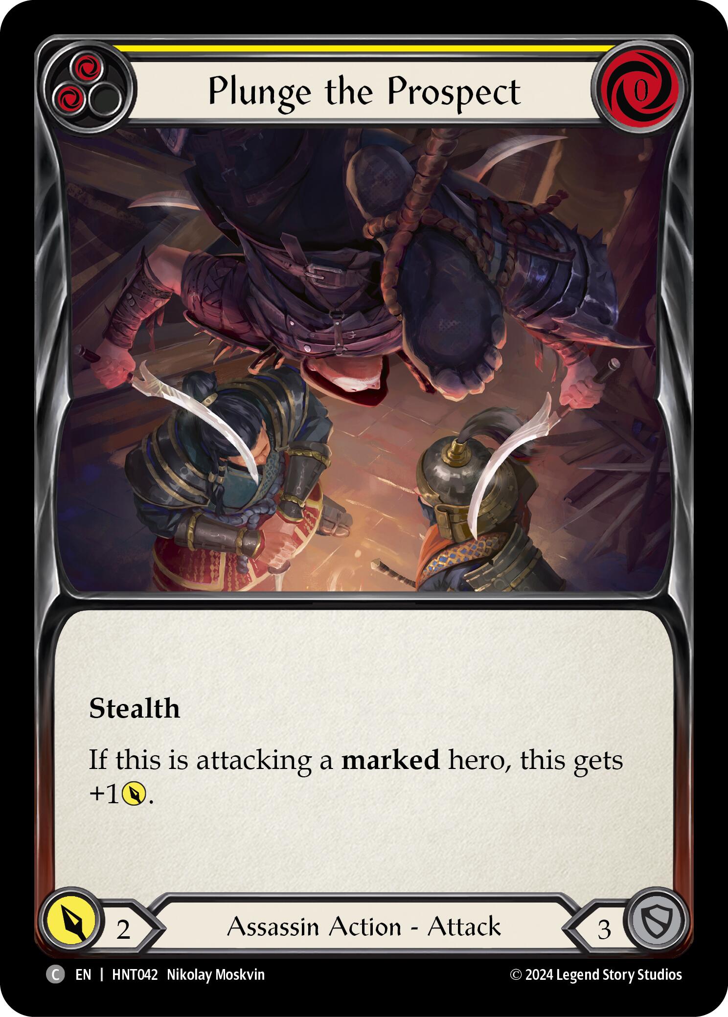 Plunge the Prospect (Yellow) [HNT042] (The Hunted) | GnG Games