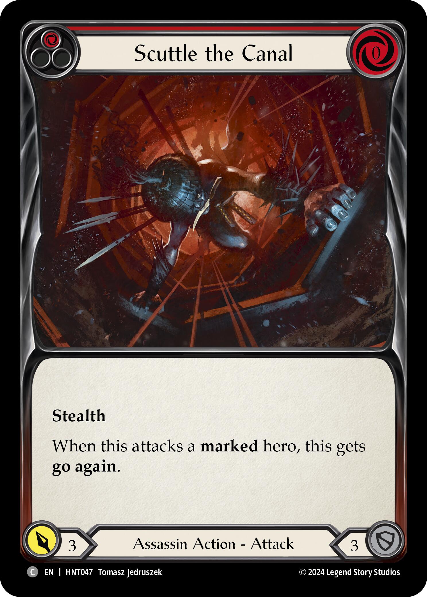 Scuttle the Canal (Red) [HNT047] (The Hunted) | GnG Games