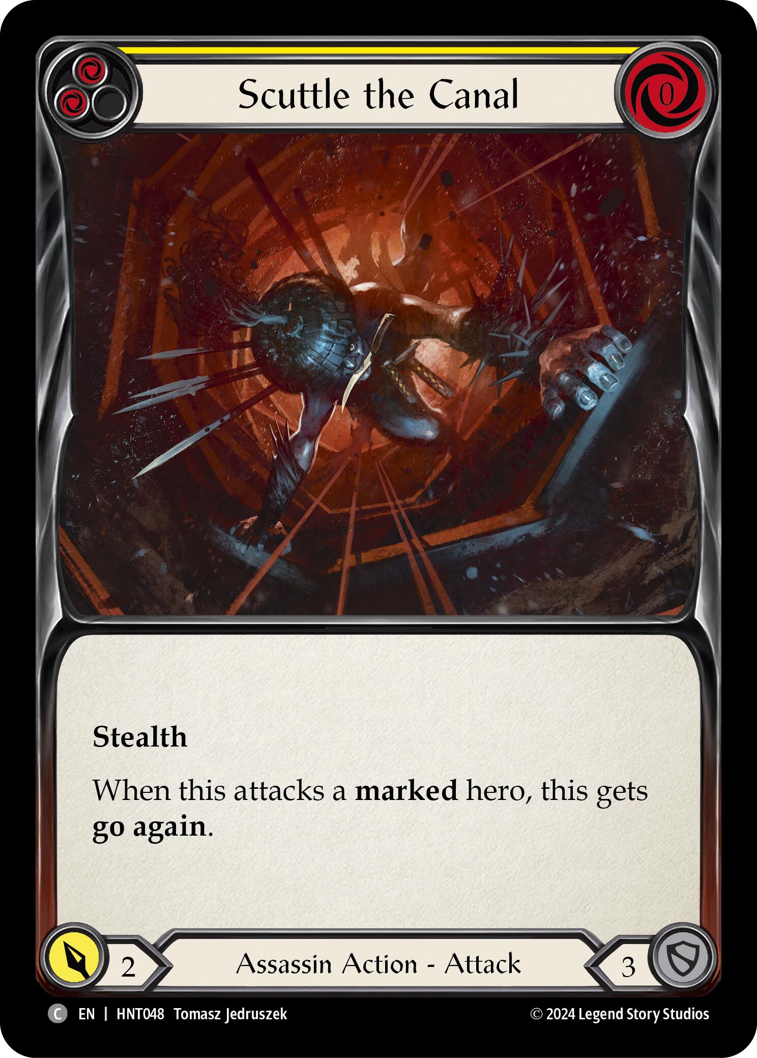 Scuttle the Canal (Yellow) [HNT048] (The Hunted) | GnG Games