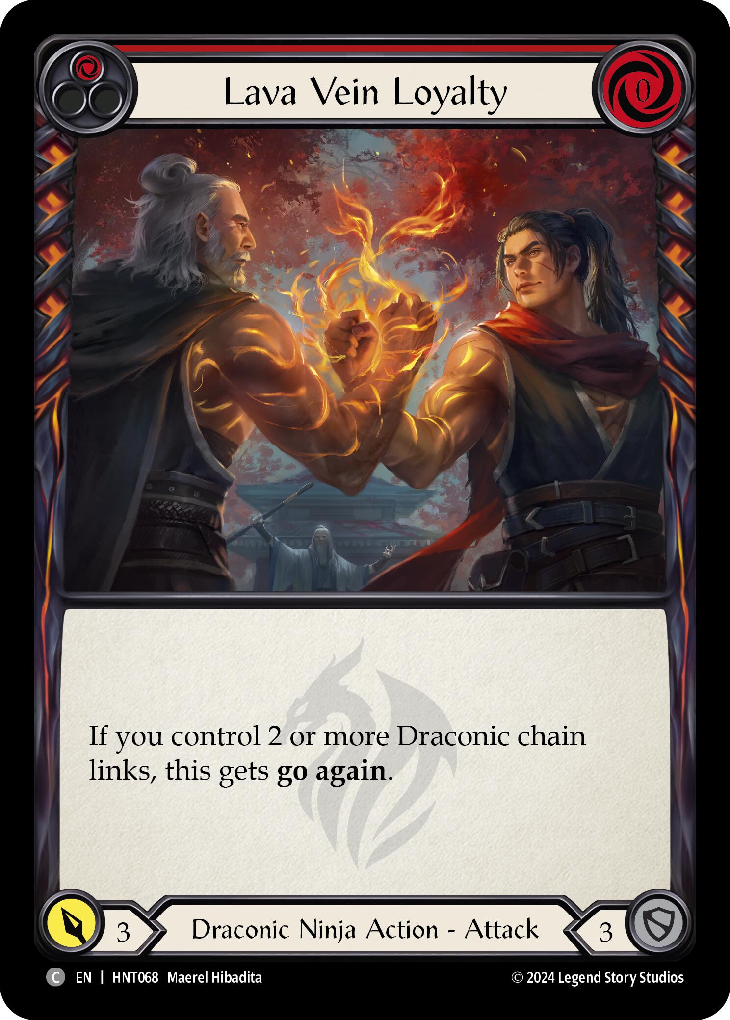 Lava Vein Loyalty (Red) [HNT068] (The Hunted)  Rainbow Foil | GnG Games