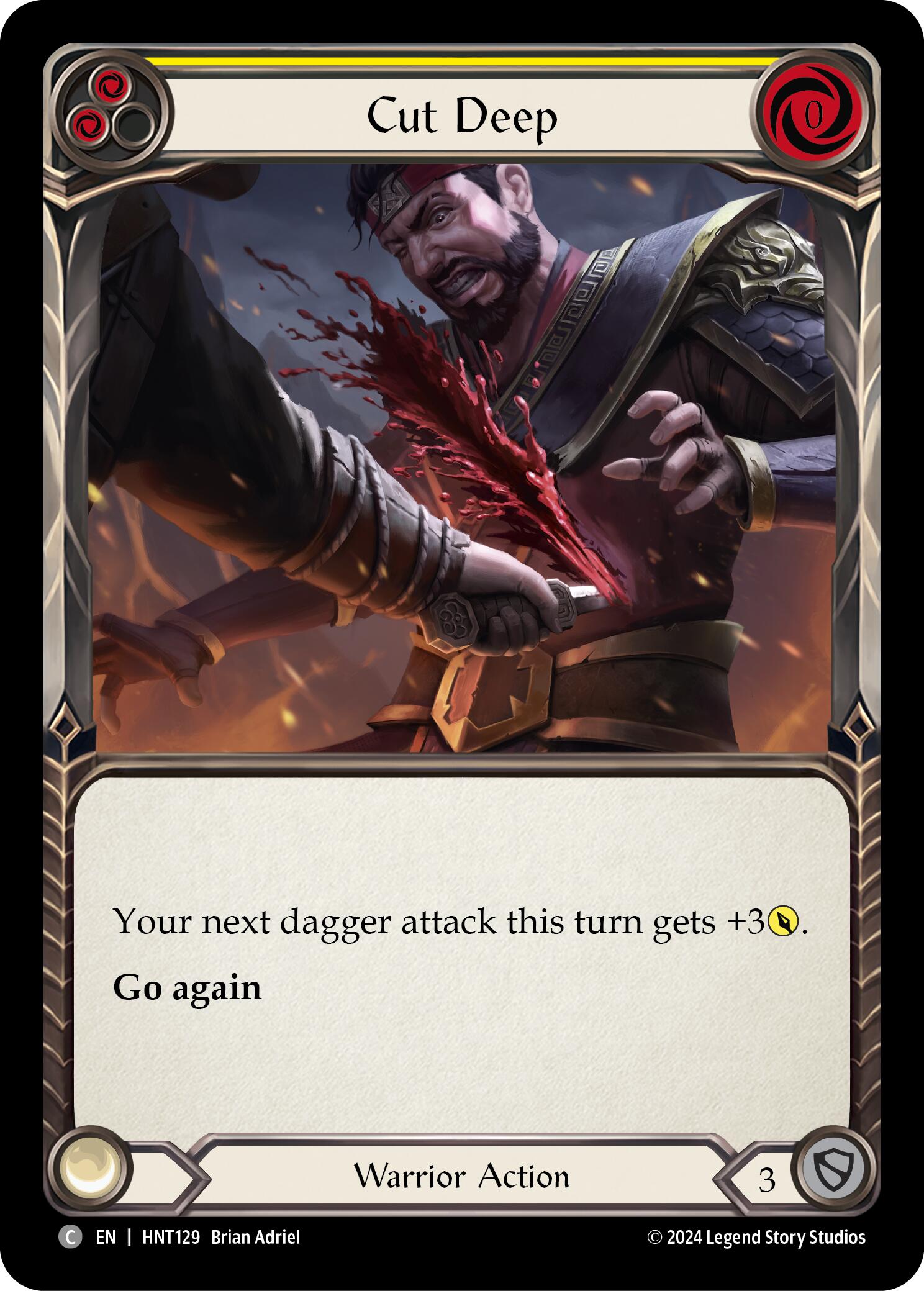Cut Deep (Yellow) [HNT129] (The Hunted)  Rainbow Foil | GnG Games