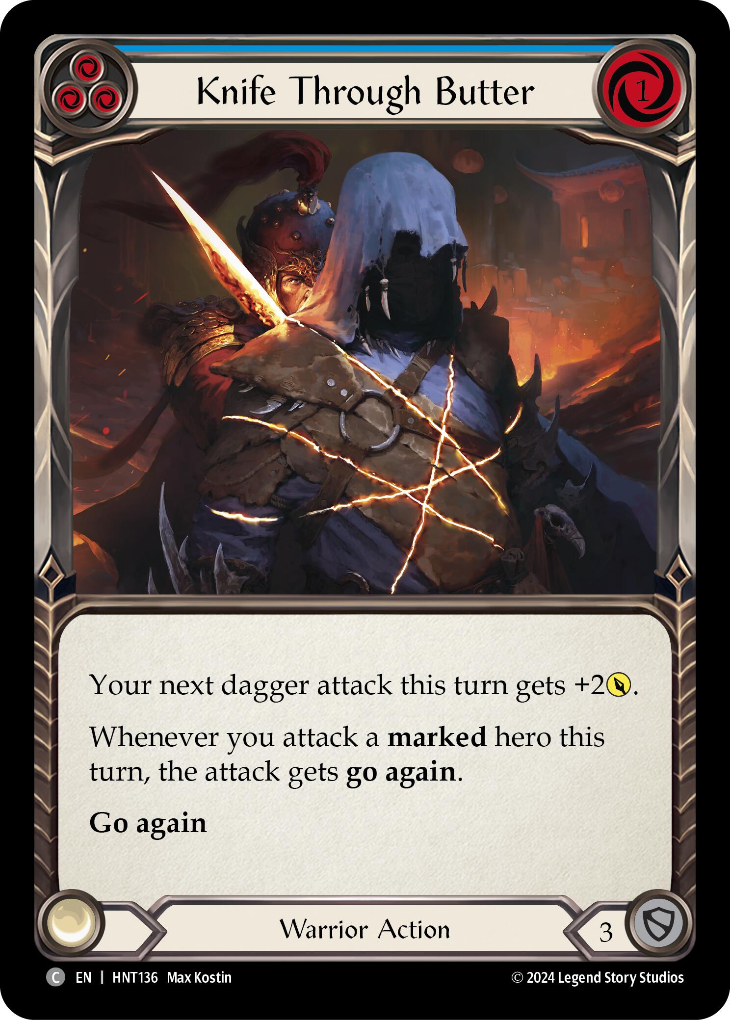 Knife through Butter (Blue) [HNT136] (The Hunted) | GnG Games