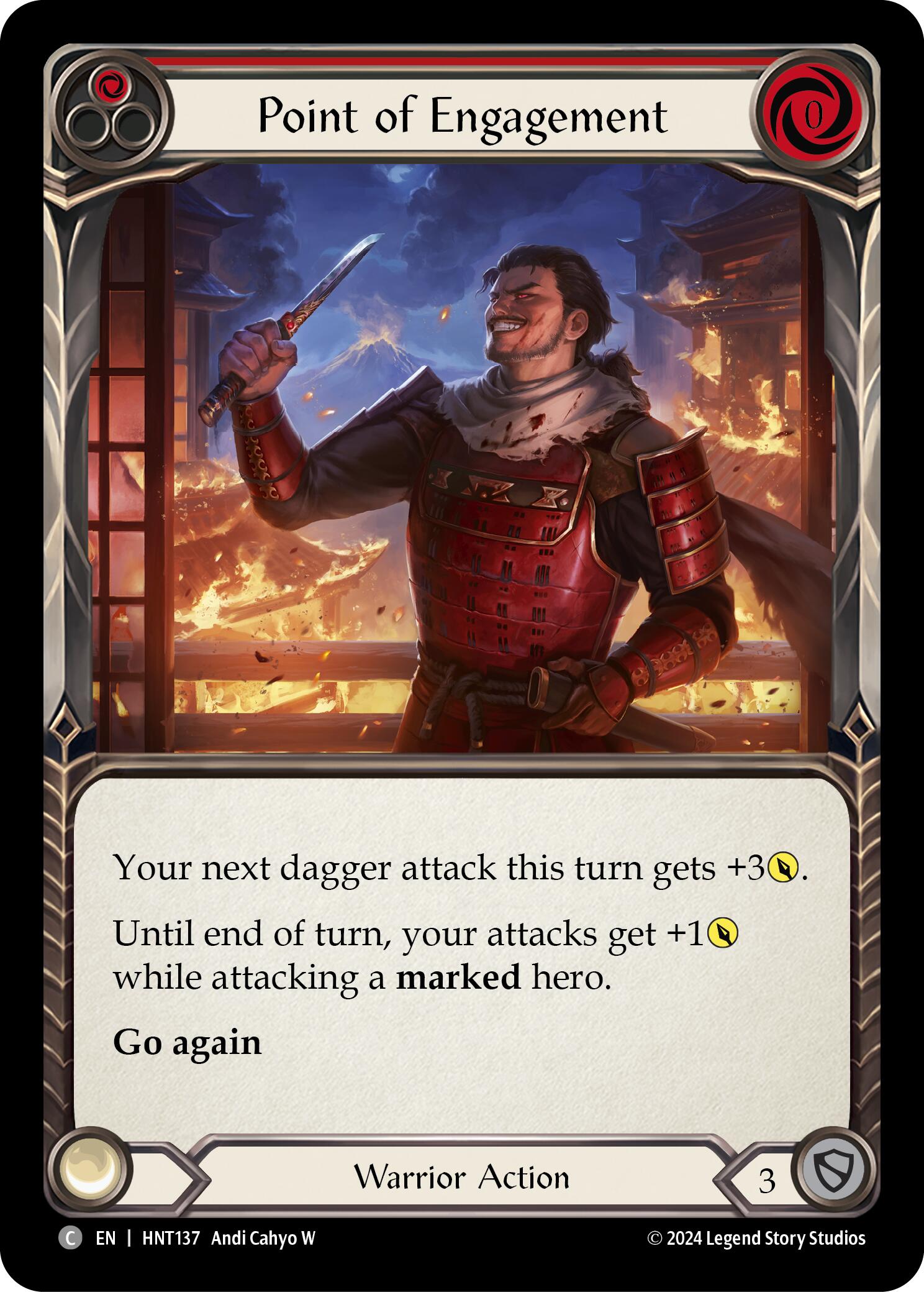 Point of Engagement (Red) [HNT137] (The Hunted)  Rainbow Foil | GnG Games