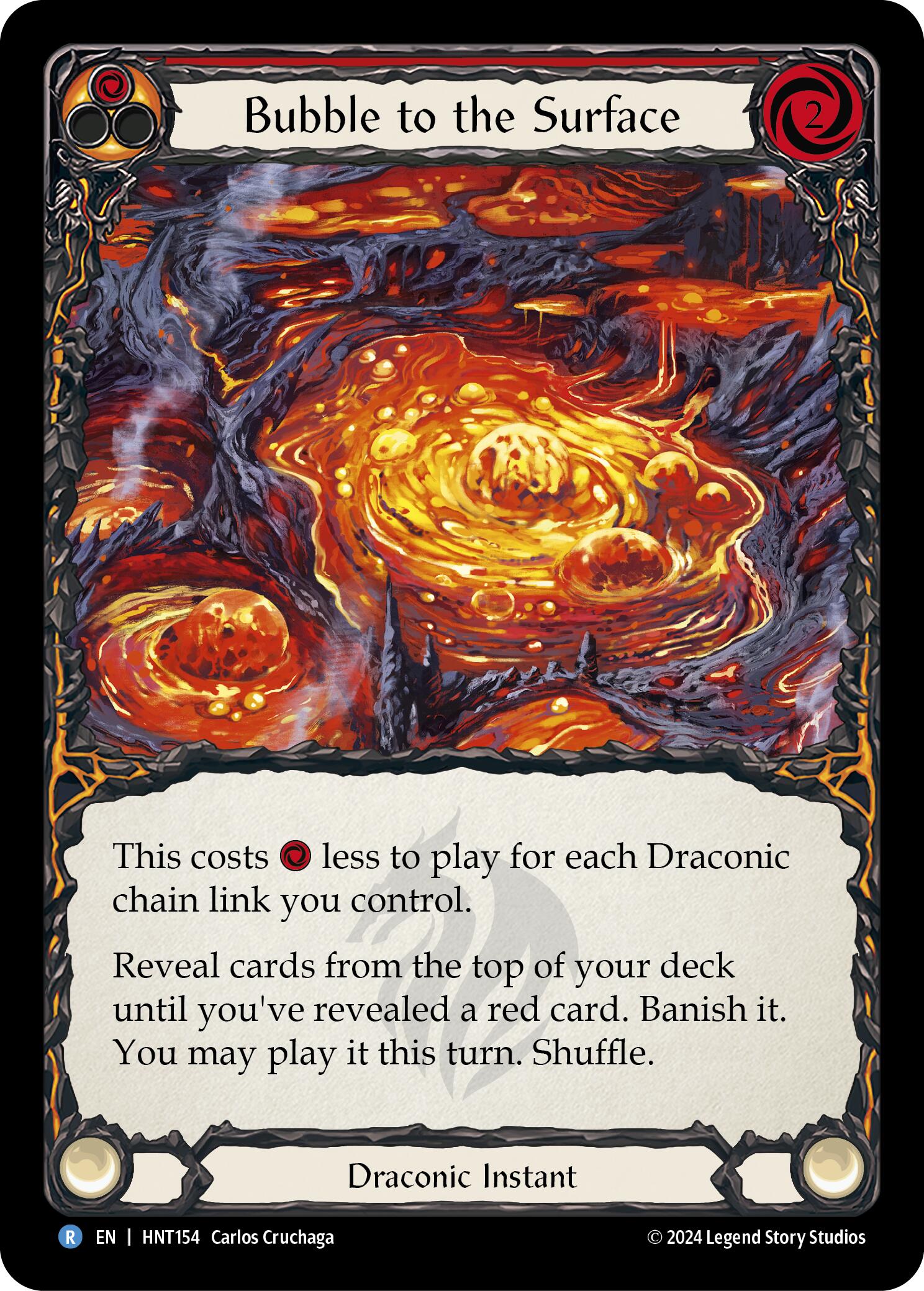 Bubble to the Surface (Red) [HNT154] (The Hunted)  Rainbow Foil | GnG Games