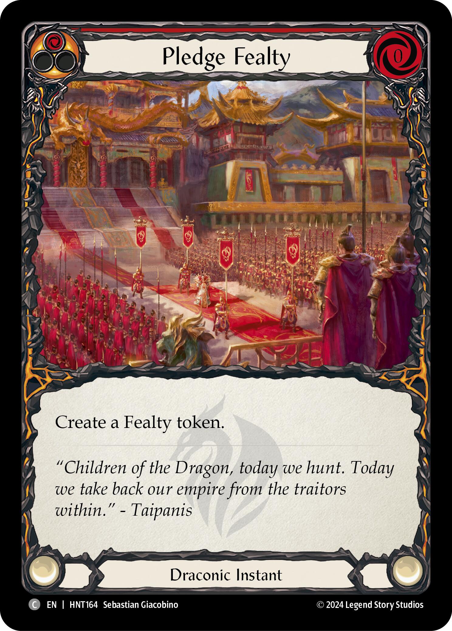 Pledge Fealty (Red) [HNT164] (The Hunted) | GnG Games