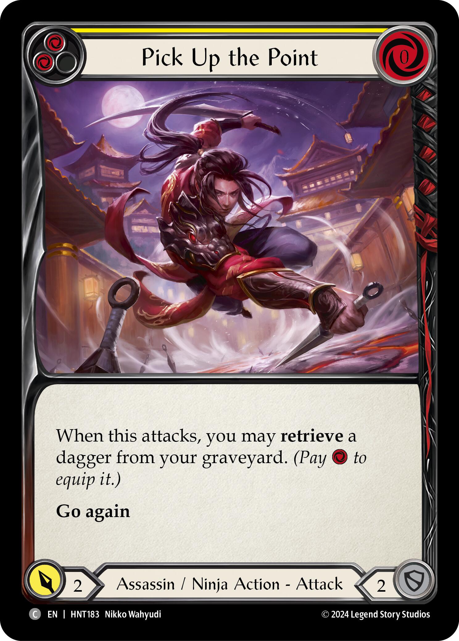 Pick Up the Point (Yellow) [HNT183] (The Hunted)  Rainbow Foil | GnG Games