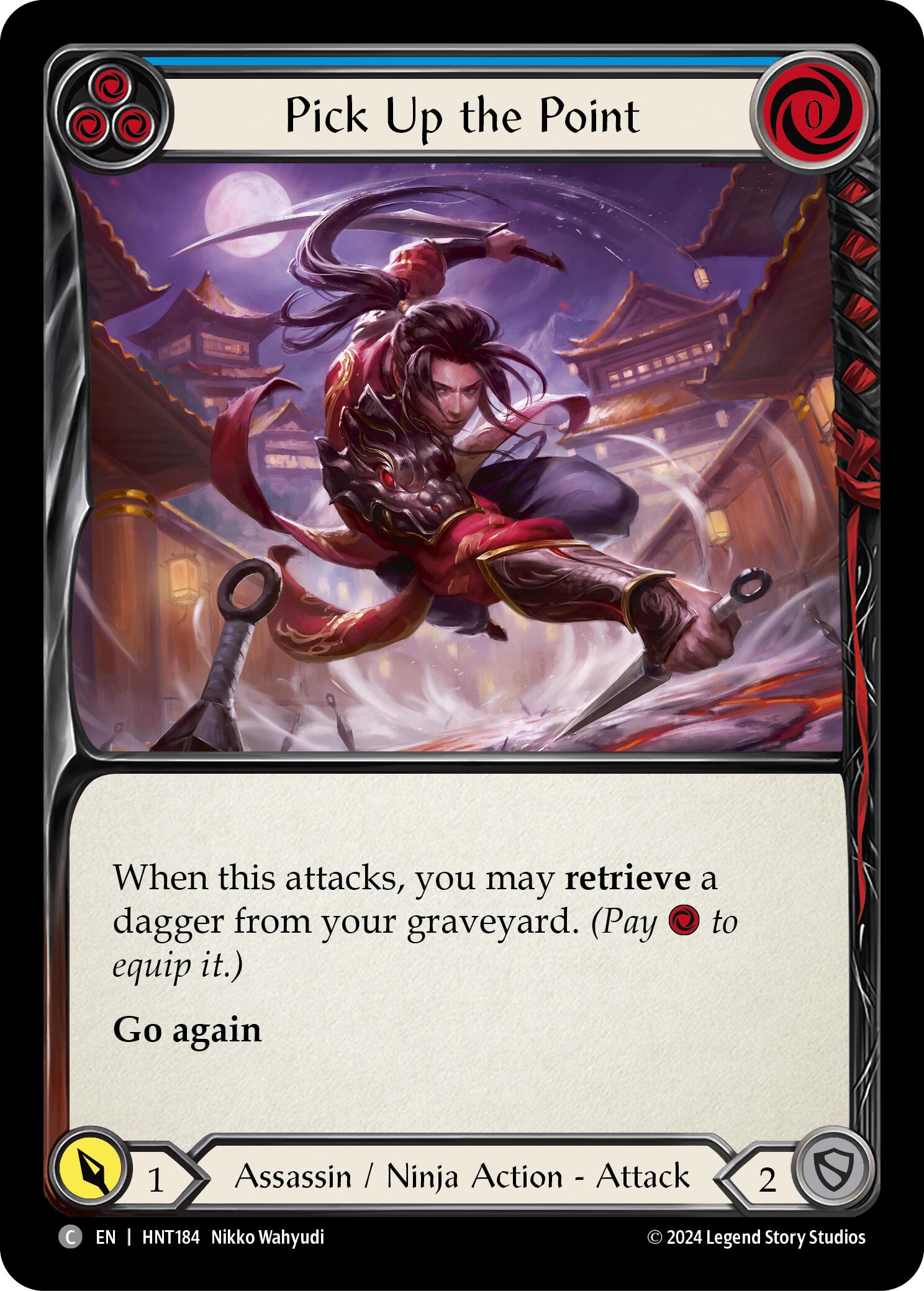 Pick Up the Point (Blue) [HNT184] (The Hunted)  Rainbow Foil | GnG Games