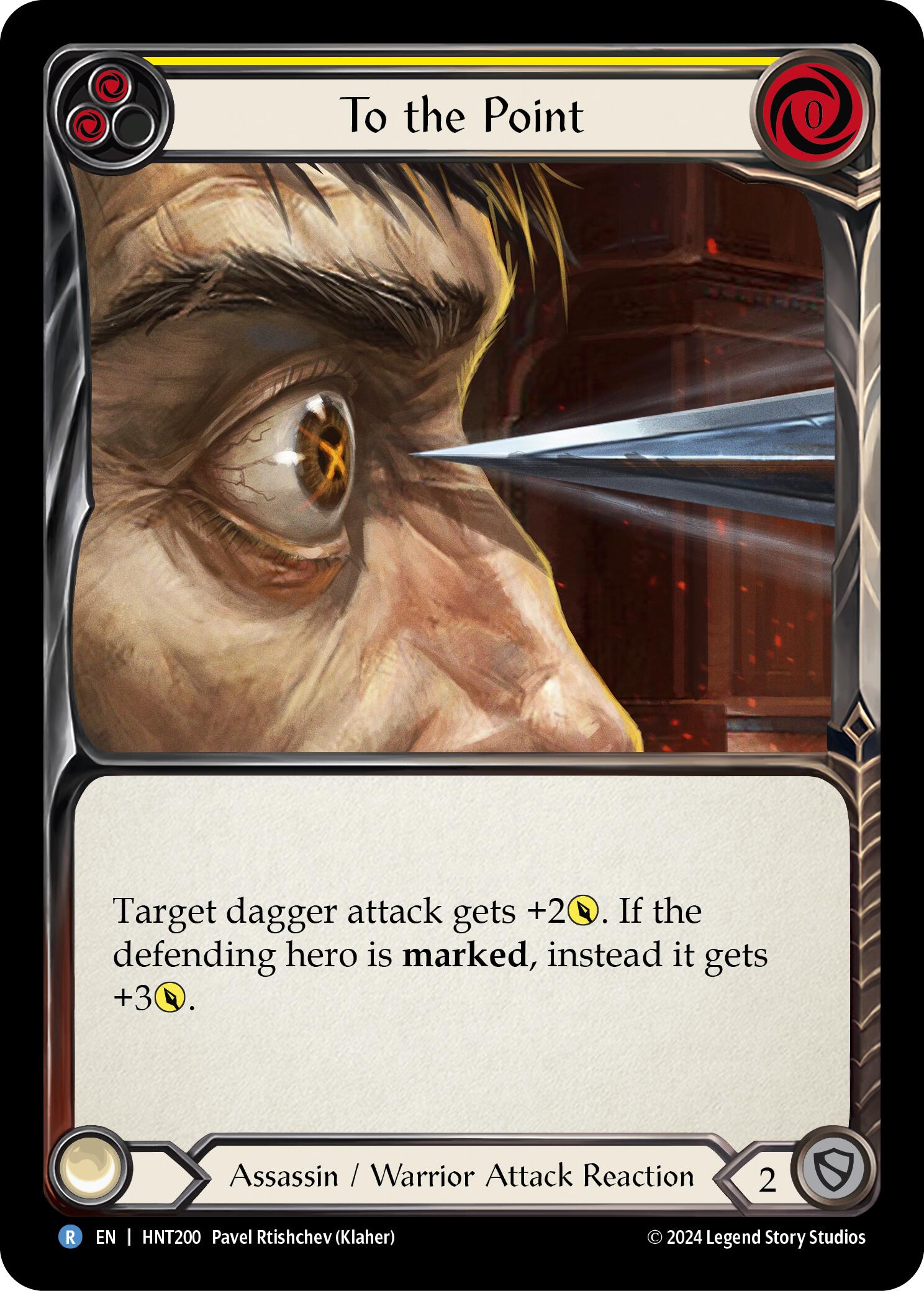 To the Point (Yellow) [HNT200] (The Hunted)  Rainbow Foil | GnG Games