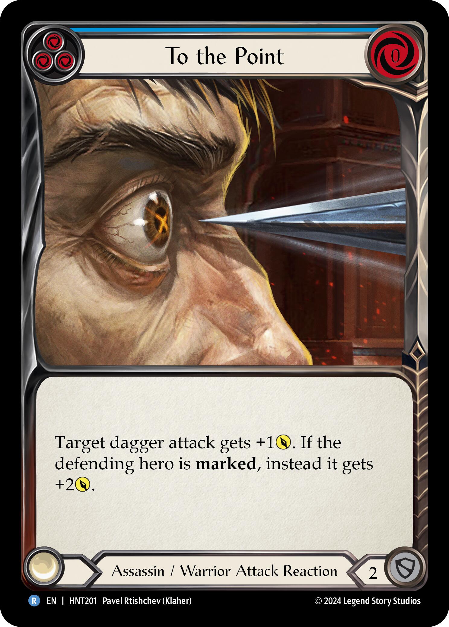 To the Point (Blue) [HNT201] (The Hunted)  Rainbow Foil | GnG Games