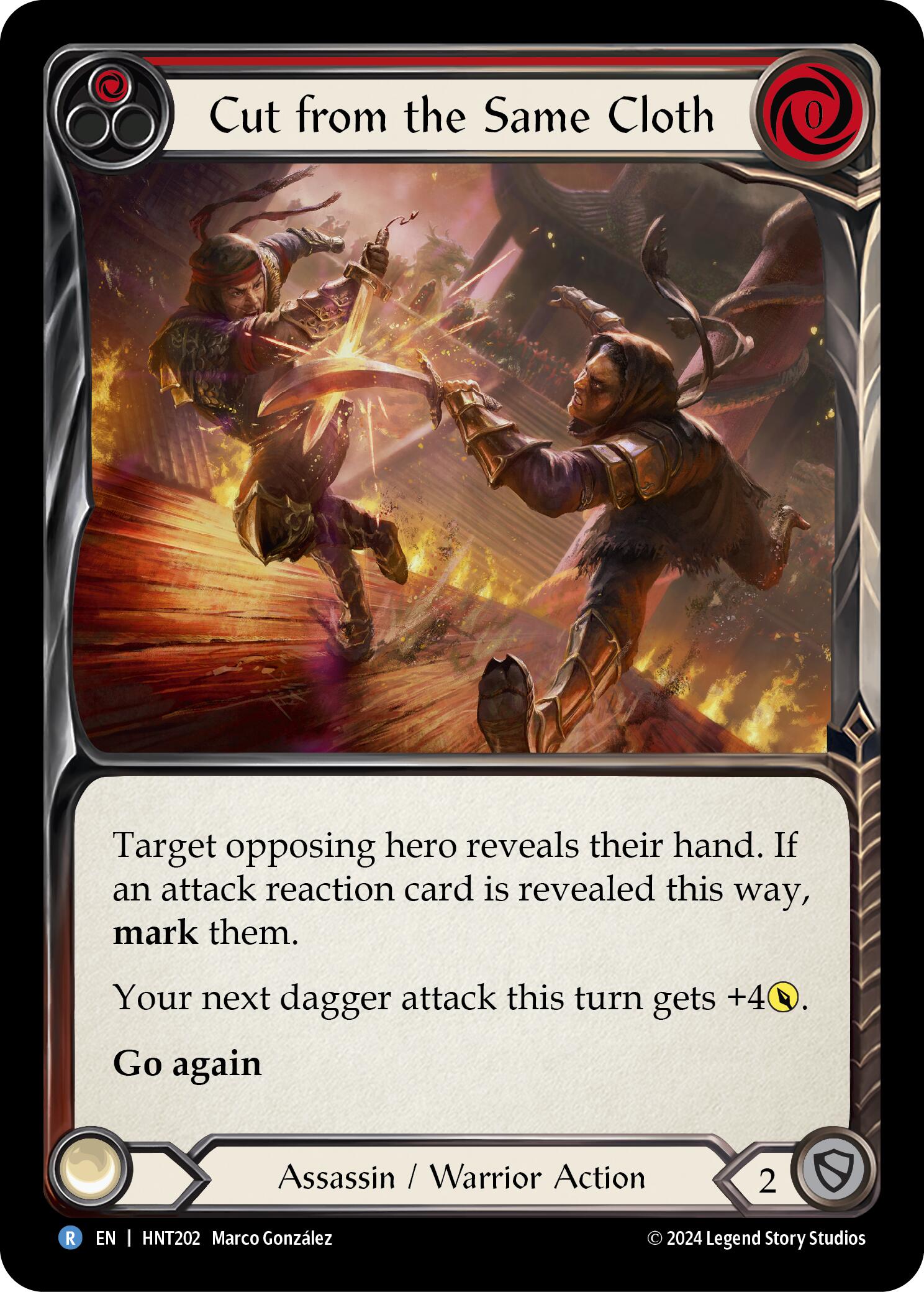 Cut from the Same Cloth (Red) [HNT202] (The Hunted)  Rainbow Foil | GnG Games