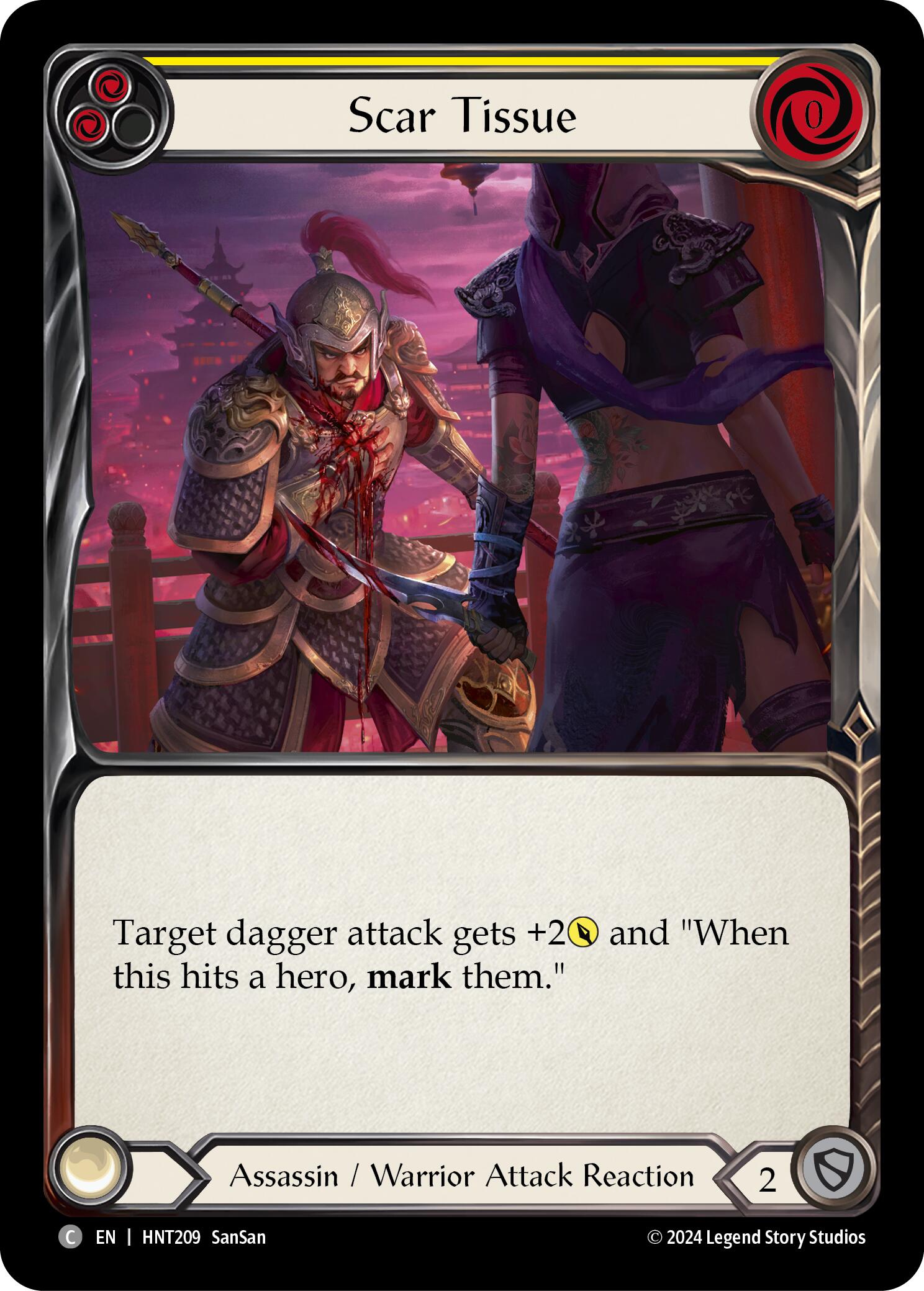 Scar Tissue (Yellow) [HNT209] (The Hunted)  Rainbow Foil | GnG Games