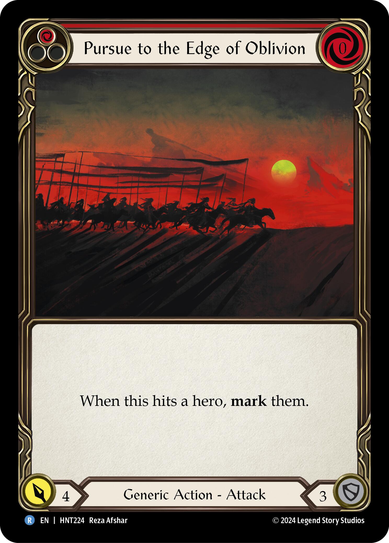 Pursue to the Edge of Oblivion (Red) [HNT224] (The Hunted) | GnG Games
