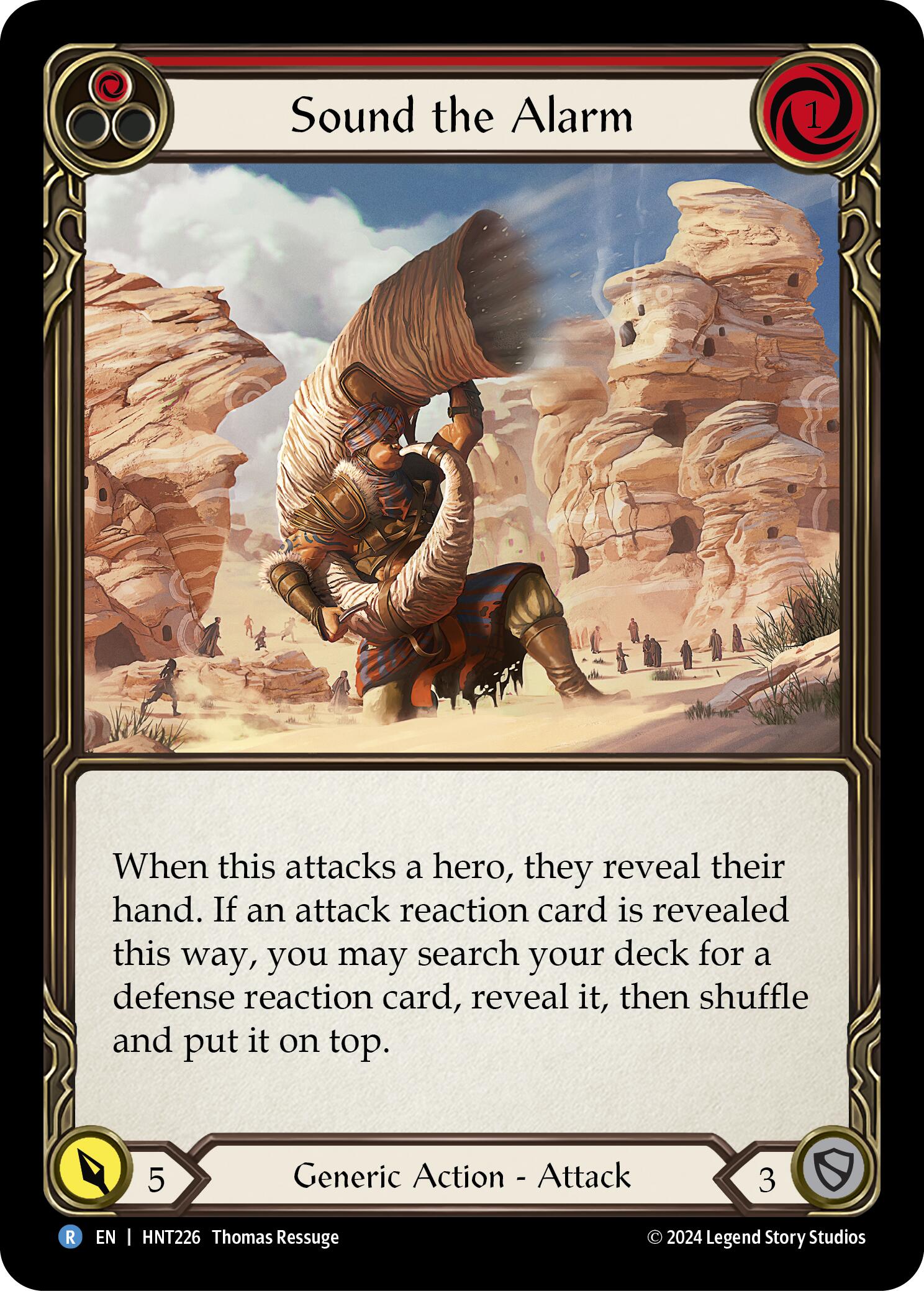 Sound the Alarm (Red) [HNT226] (The Hunted) | GnG Games