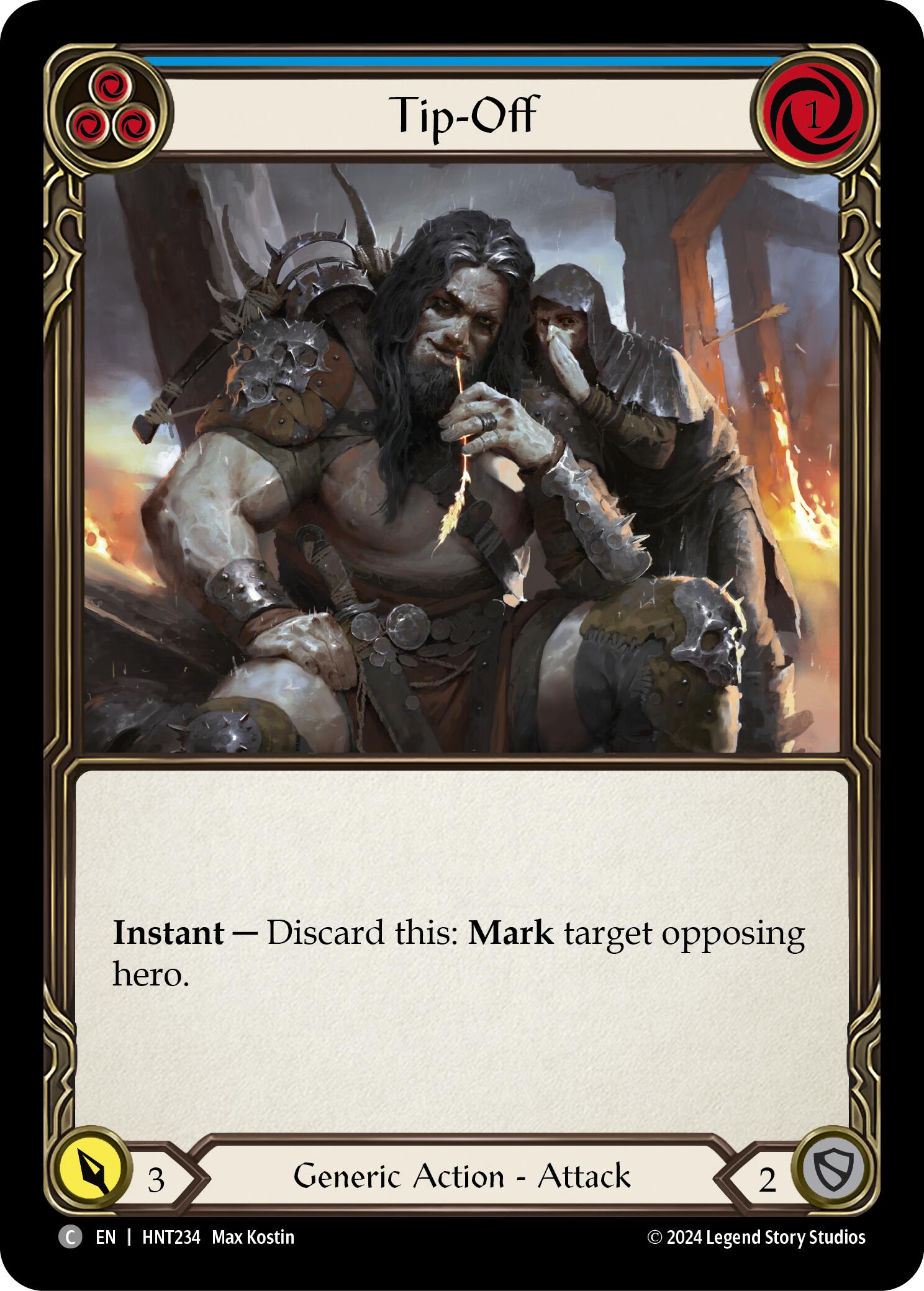 Tip-Off (Blue) [HNT234] (The Hunted)  Rainbow Foil | GnG Games