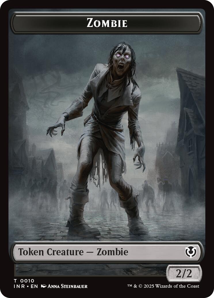 Zombie (0010) // Blood Double-Sided Token [Innistrad Remastered Tokens] | GnG Games