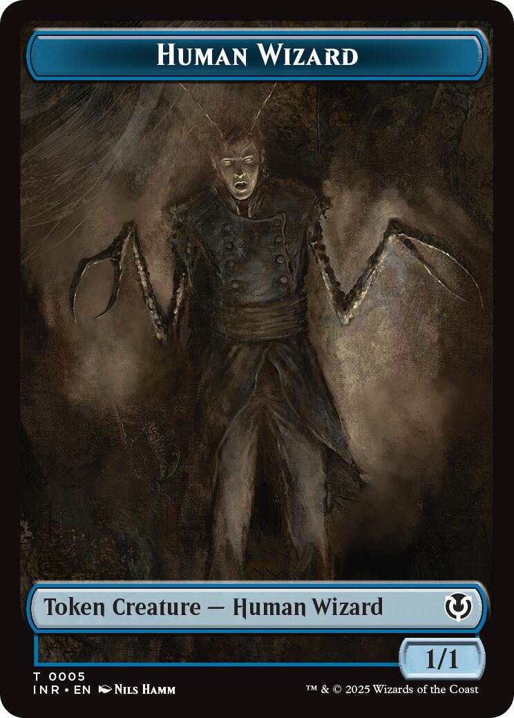 Human Wizard // Emblem - Jace, Unraveler of Secrets Double-Sided Token [Innistrad Remastered Tokens] | GnG Games