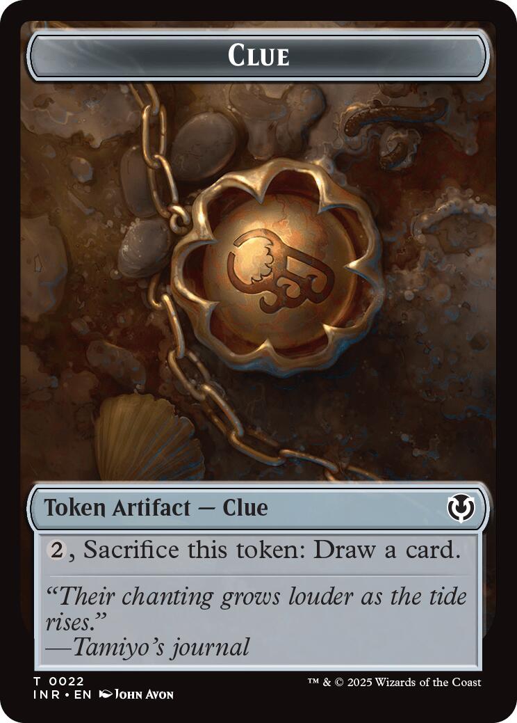 Clue // Clue Double-Sided Token [Innistrad Remastered Tokens] | GnG Games