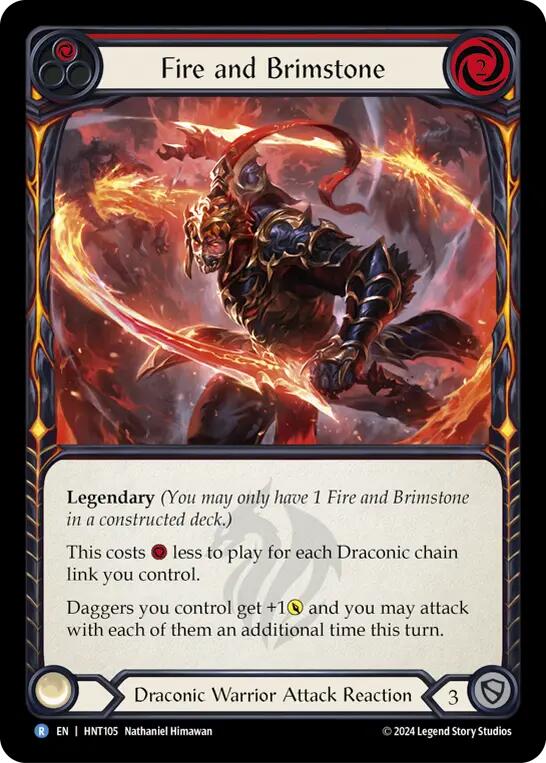 Fire and Brimstone [HNT105] (The Hunted)  Rainbow Foil | GnG Games
