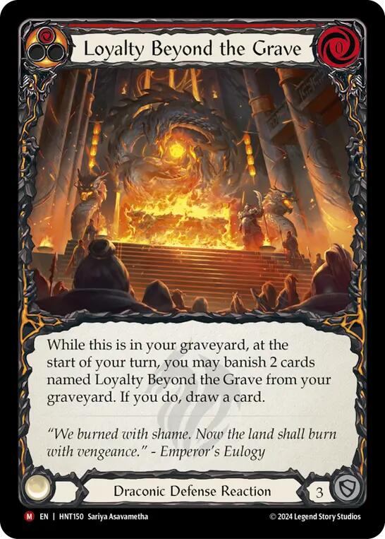 Loyalty Beyond the Grave [HNT150] (The Hunted)  Rainbow Foil | GnG Games