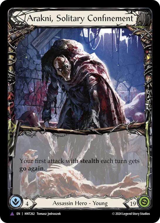 Arakni, Solitary Confinement (Marvel) [HNT262] (The Hunted)  Cold Foil | GnG Games