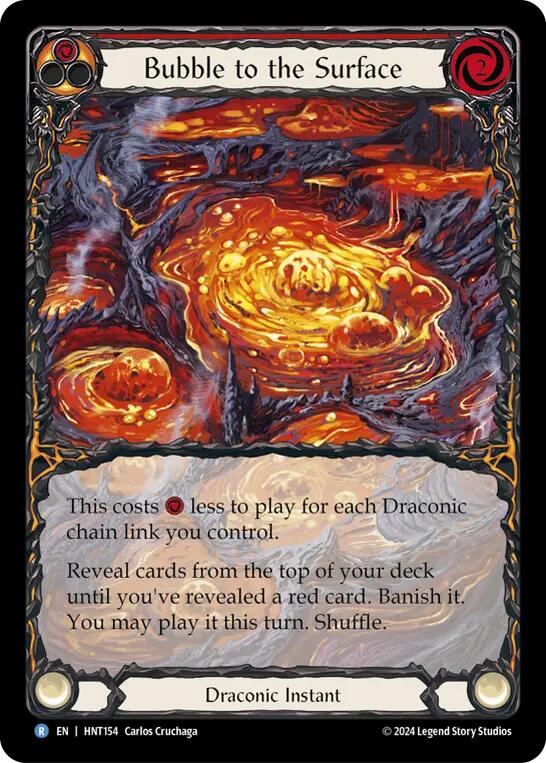Bubble to the Surface (Red) (Extended Art) [HNT154] (The Hunted)  Rainbow Foil | GnG Games