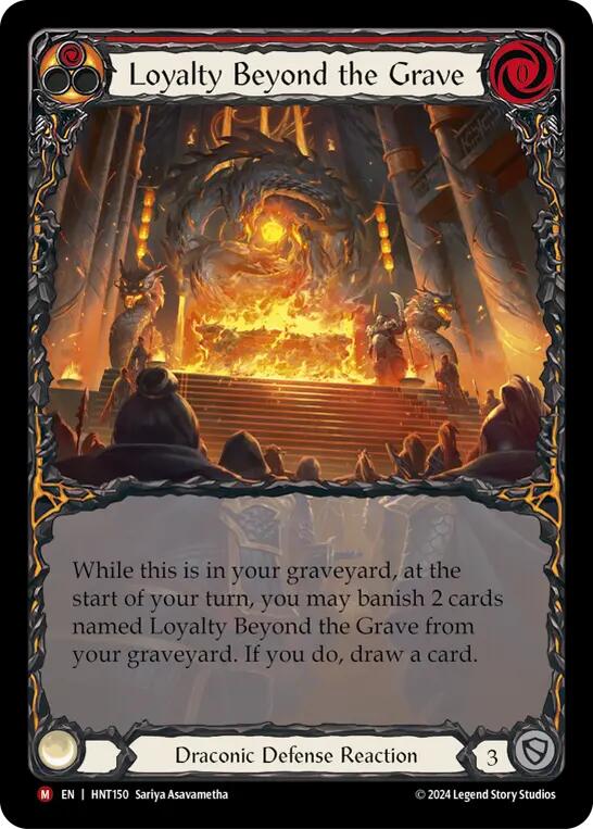 Loyalty Beyond the Grave (Extended Art) [HNT150] (The Hunted)  Rainbow Foil | GnG Games