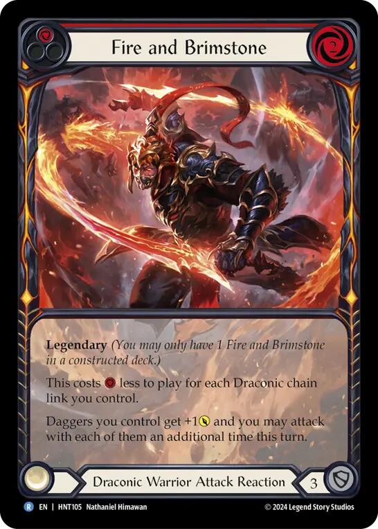 Fire and Brimstone (Extended Art) [HNT105] (The Hunted)  Rainbow Foil | GnG Games