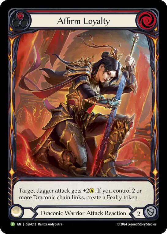 Affirm Loyalty [GEM012] (GEM Pack 1)  Rainbow Foil | GnG Games