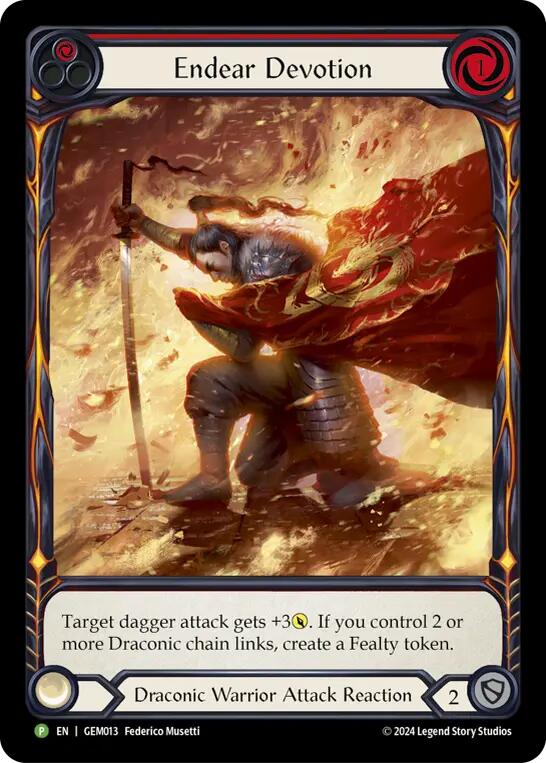 Endear Devotion [GEM013] (GEM Pack 1)  Rainbow Foil | GnG Games