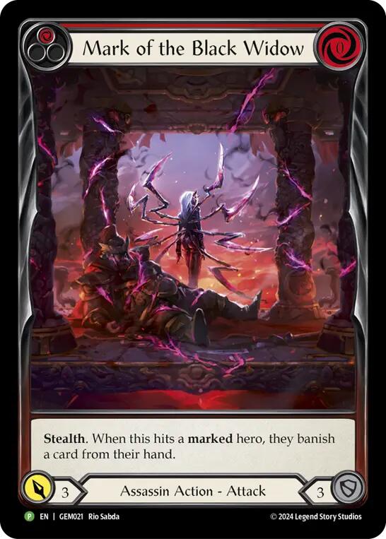 Mark of the Black Widow [GEM021] (GEM Pack 1)  Rainbow Foil | GnG Games