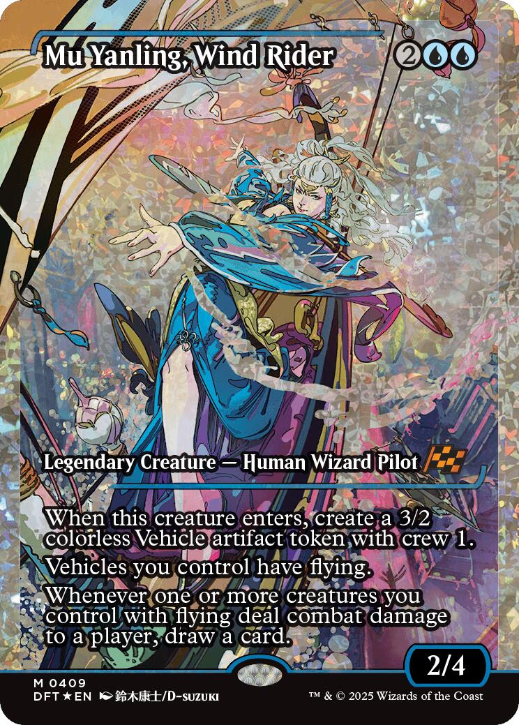 Mu Yanling, Wind Rider (Showcase Fracture Foil) (Japanese) [Aetherdrift] | GnG Games