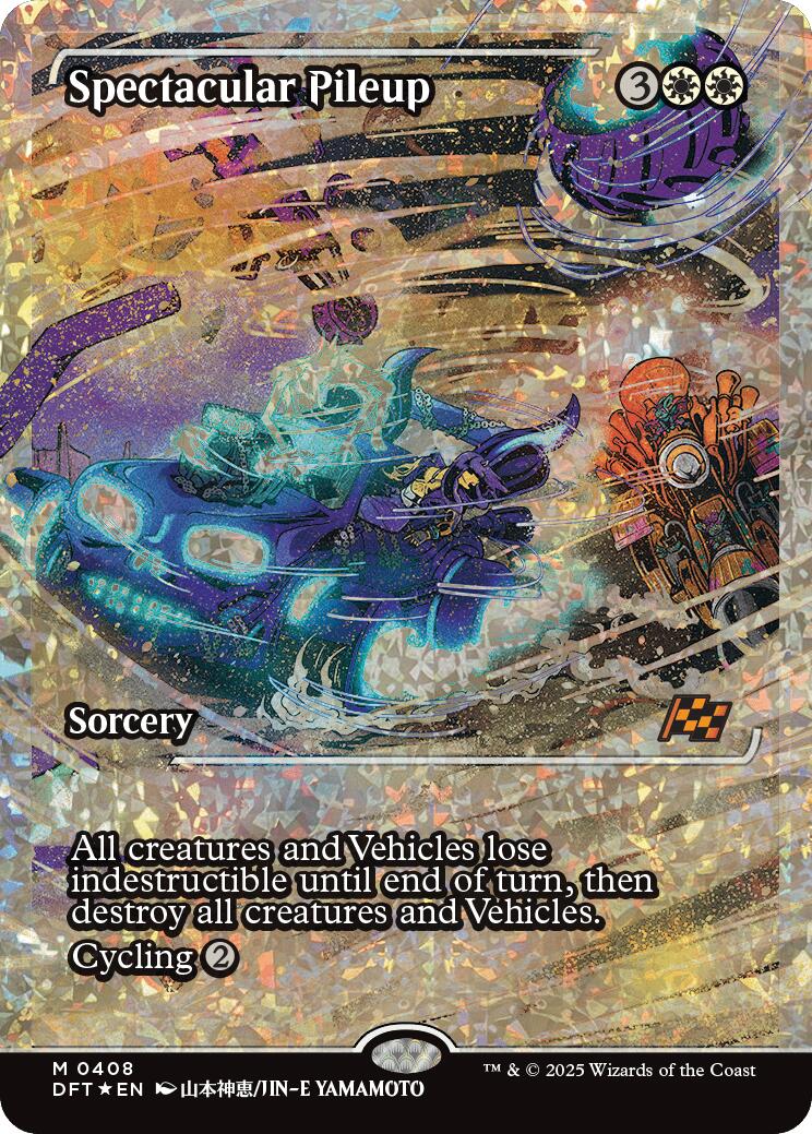 Spectacular Pileup (Showcase Fracture Foil) (Japanese) [Aetherdrift] | GnG Games