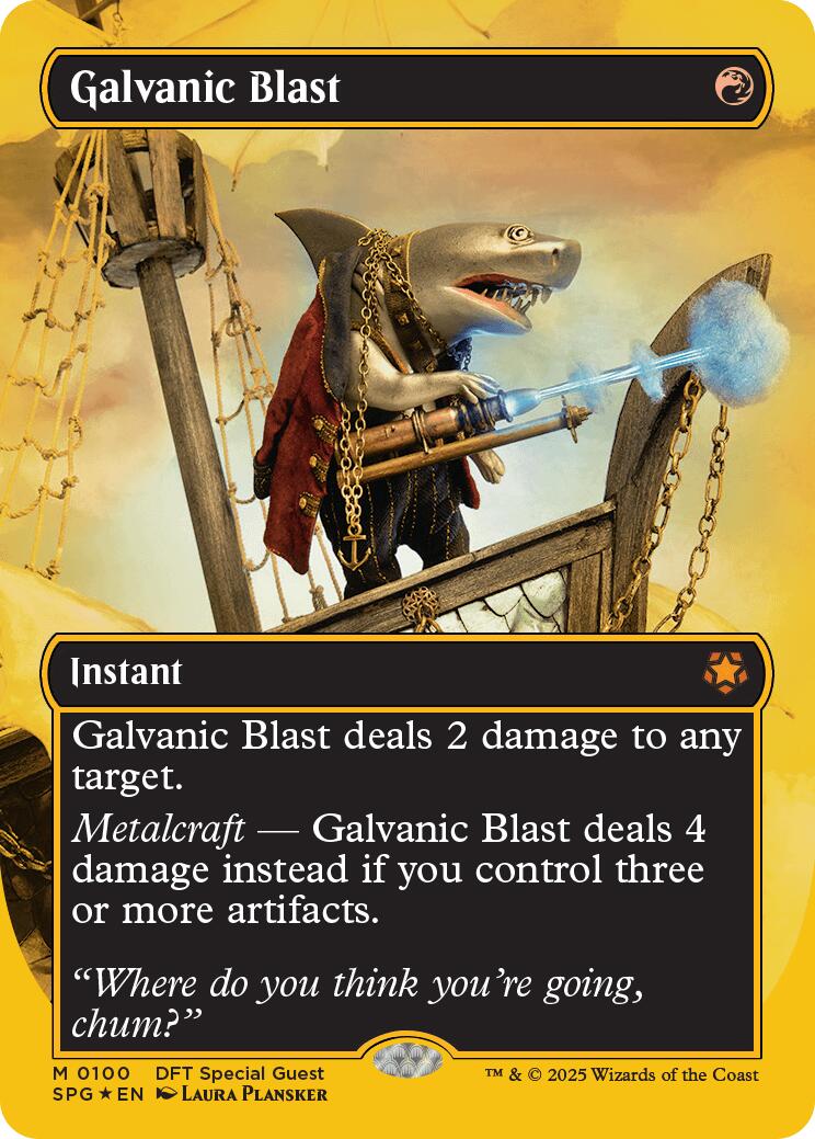 Galvanic Blast (Borderless) (First-Place Foil) [Aetherdrift Special Guests] | GnG Games