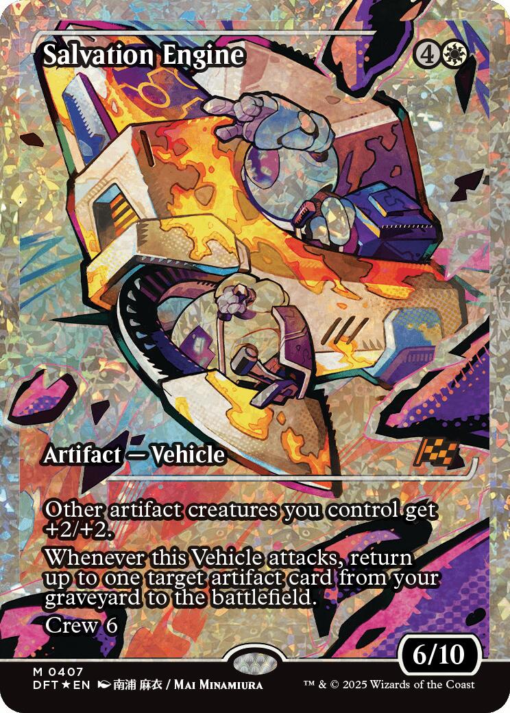 Salvation Engine (Showcase Fracture Foil) (Japanese) [Aetherdrift] | GnG Games