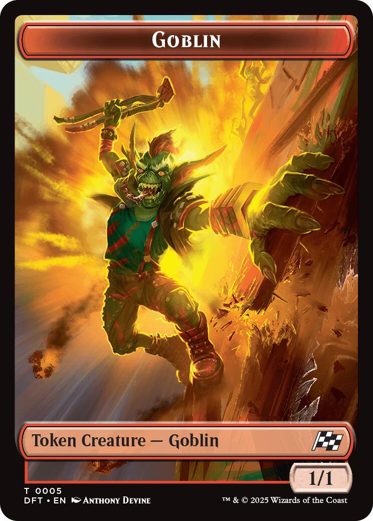 Goblin // Thopter (0010) Double-Sided Token [Aetherdrift Tokens] | GnG Games