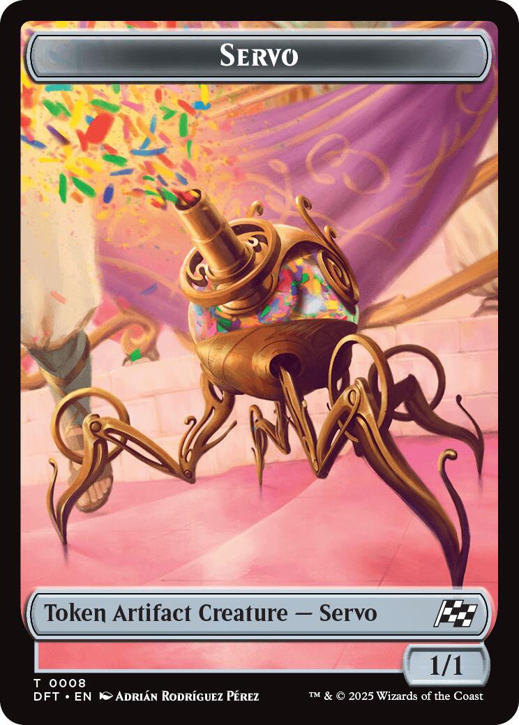 Servo // Thopter (0009) Double-Sided Token [Aetherdrift Tokens] | GnG Games