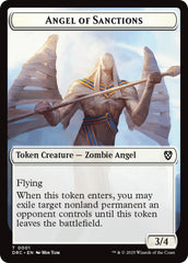 Angel of Sanctions // Vizier of Many Faces Double-Sided Token [Aetherdrift Commander] | GnG Games