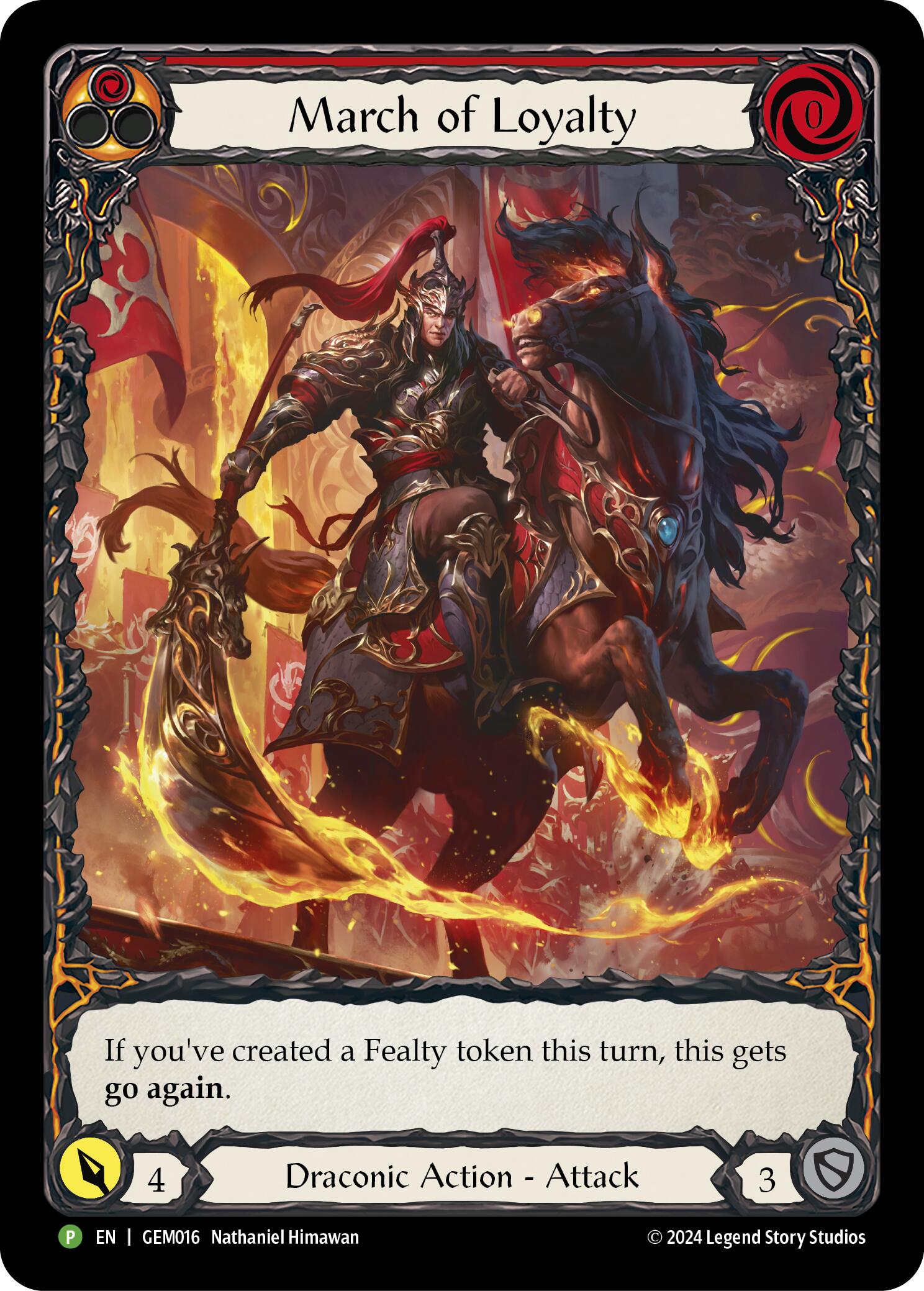 March of Loyalty (Red) [GEM016] (GEM Pack 1)  Rainbow Foil | GnG Games