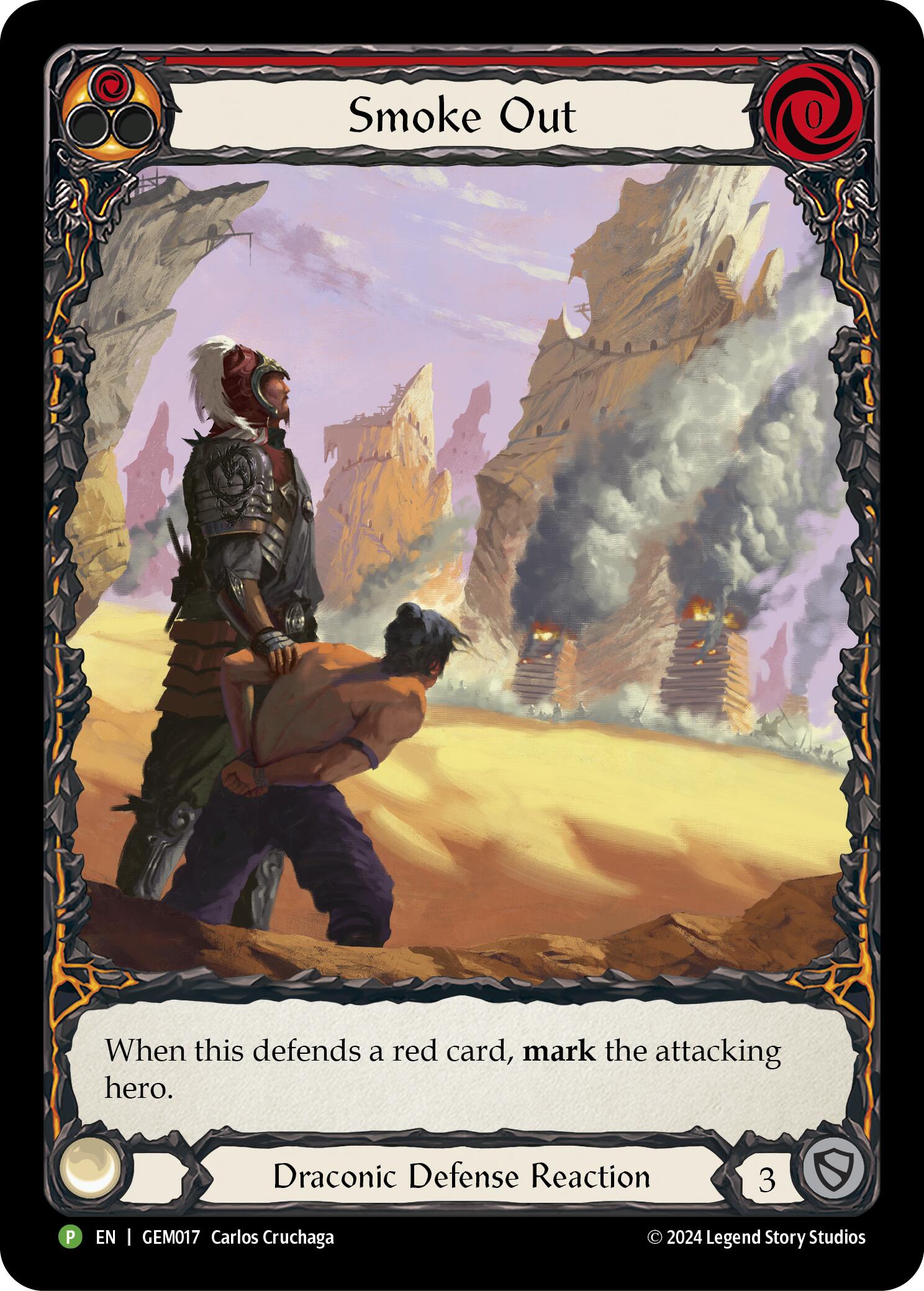 Smoke Out (Red) [GEM017] (GEM Pack 1)  Rainbow Foil | GnG Games