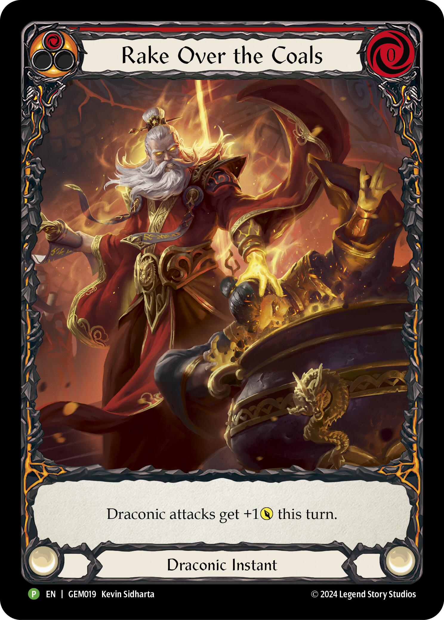 Rake Over the Coals (Red) [GEM019] (GEM Pack 1)  Rainbow Foil | GnG Games