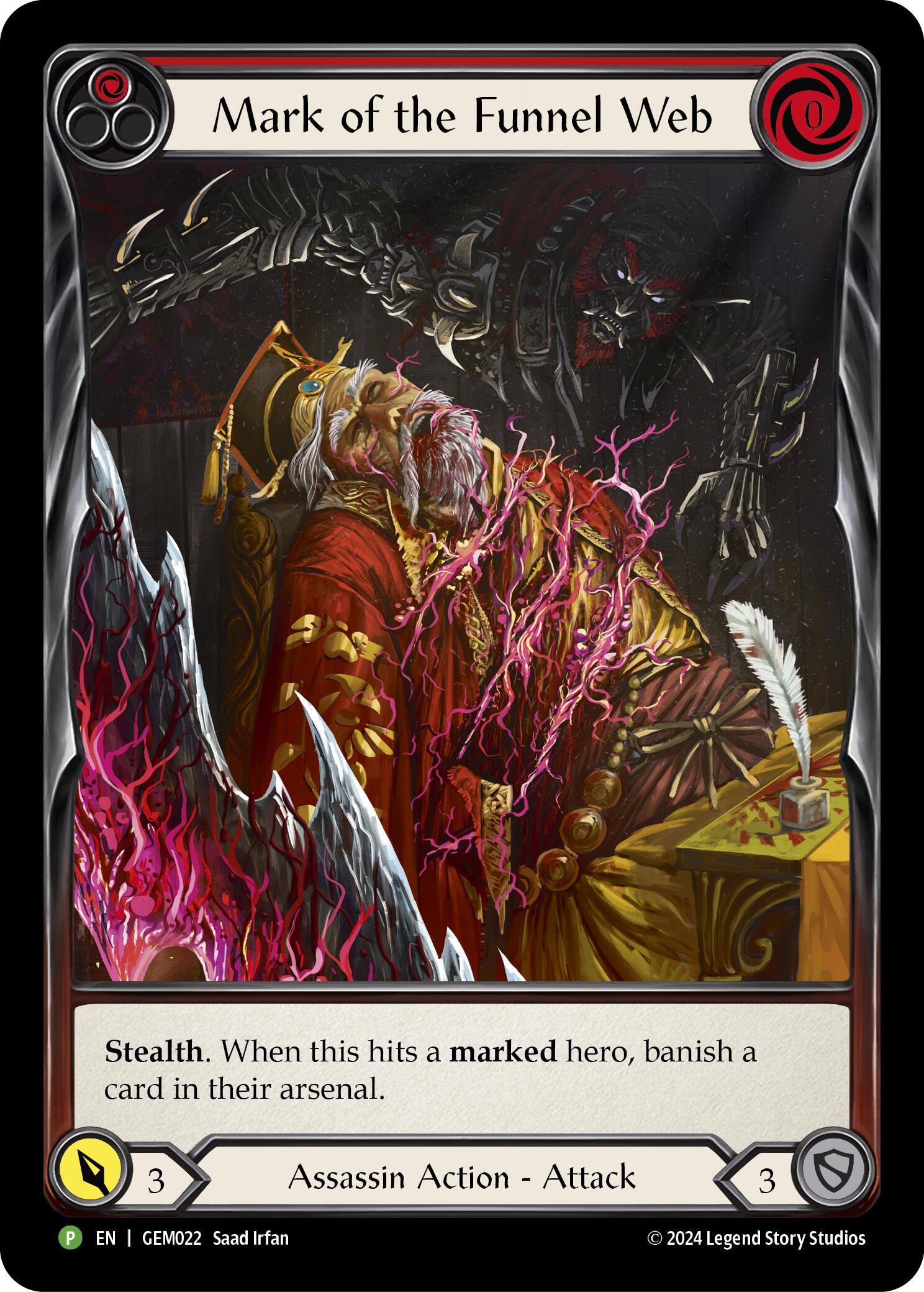 Mark of the Funnel Web (Red) [GEM022] (GEM Pack 1)  Rainbow Foil | GnG Games