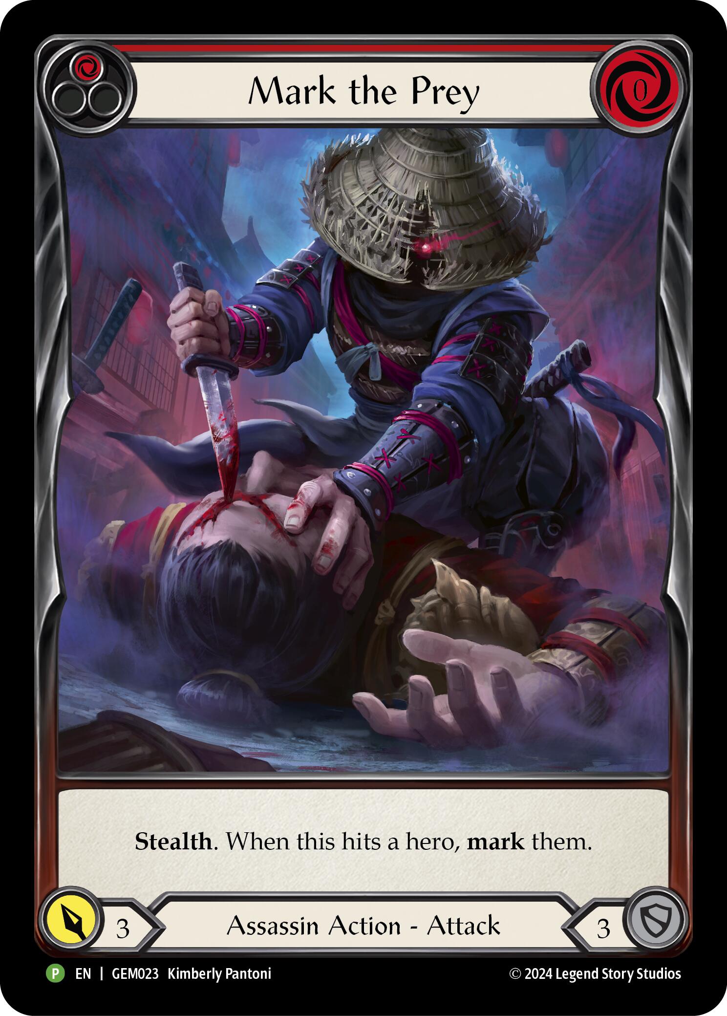Mark the Prey (Red) [GEM023] (GEM Pack 1)  Rainbow Foil | GnG Games