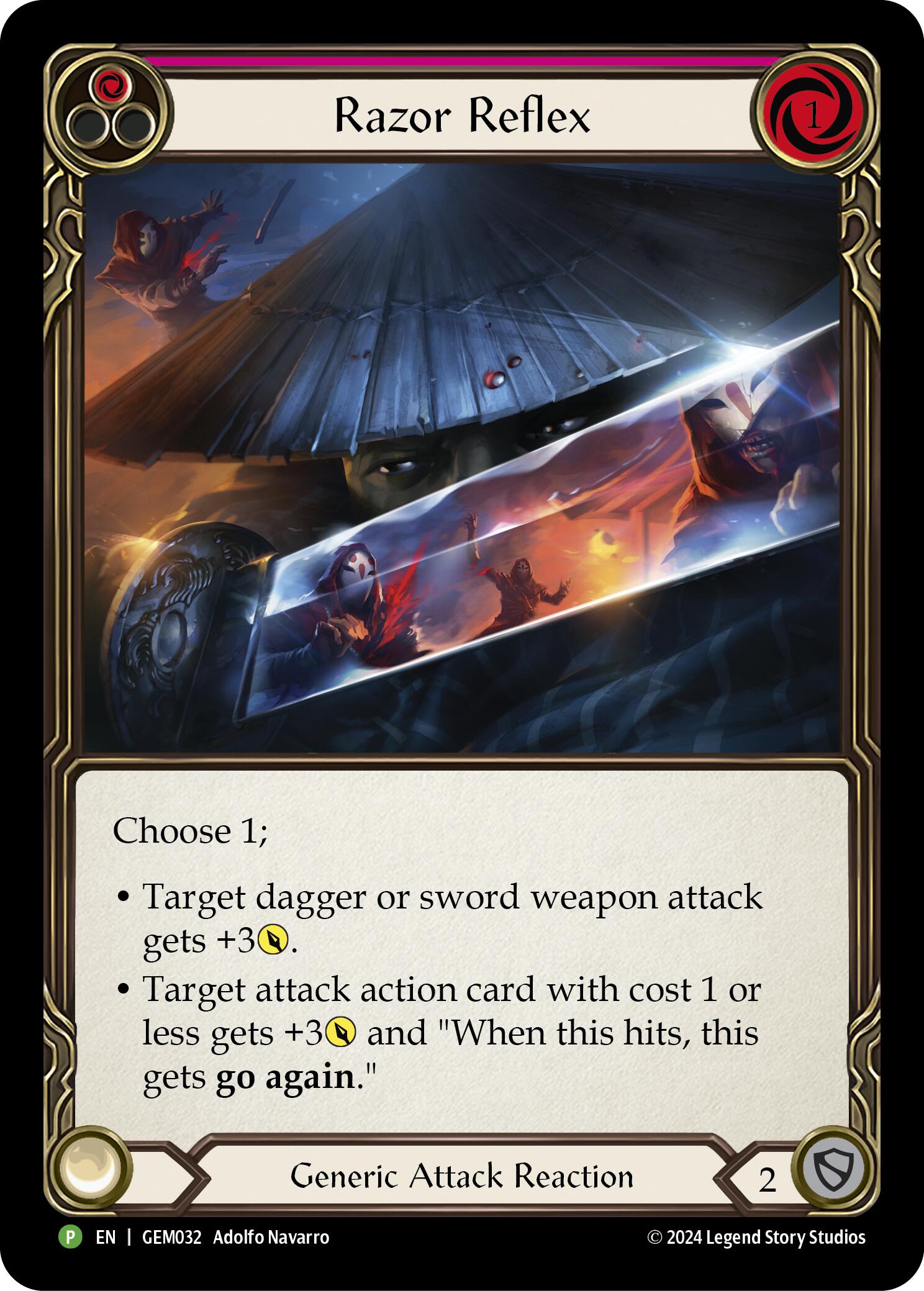 Razor Reflex (Red) [GEM032] (GEM Pack 1)  Rainbow Foil | GnG Games